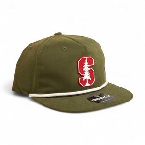 Stanford Cardinal 3D Classic Rope Hat- Olive/ White